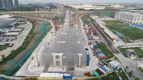 江蘇昆山312 項(xiàng)目再迎新節(jié)點(diǎn)！墩柱施工破百，樁基施工破兩千.jpg